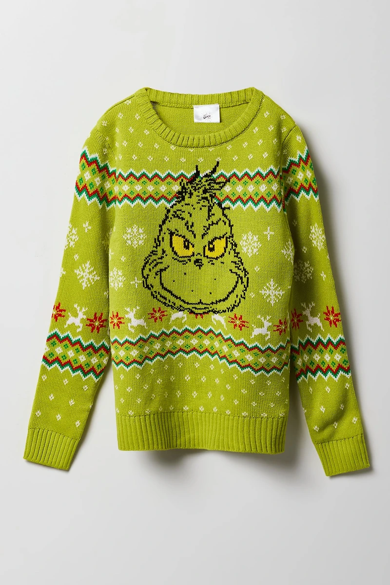 Kids The Grinch Christmas Sweater