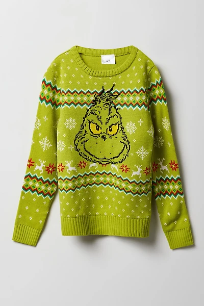 Kids The Grinch Christmas Sweater