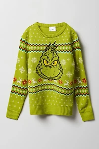 Kids The Grinch Christmas Sweater