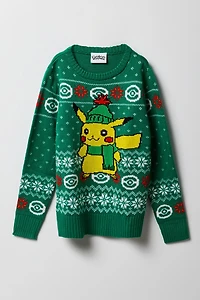 Kids Pikachu Christmas Sweater
