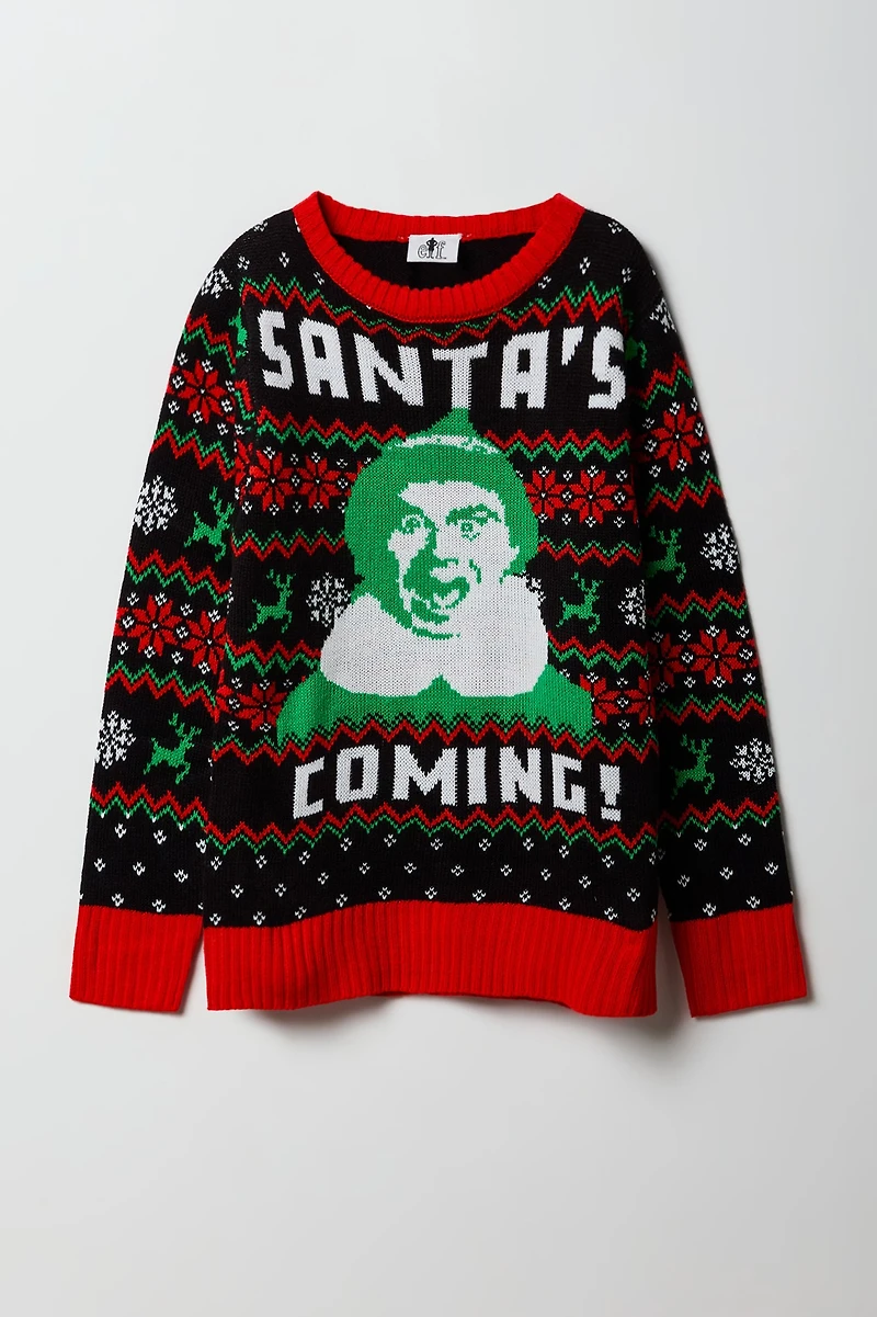 Kids Elf Christmas Sweater