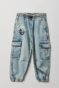 Jogger en denim à graffitis pour garçon