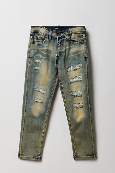 Boys Distressed Stretch Skinny Jean