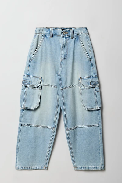 Boys Rigid Wide Leg Cargo Jean