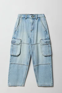Boys Rigid Wide Leg Cargo Jean