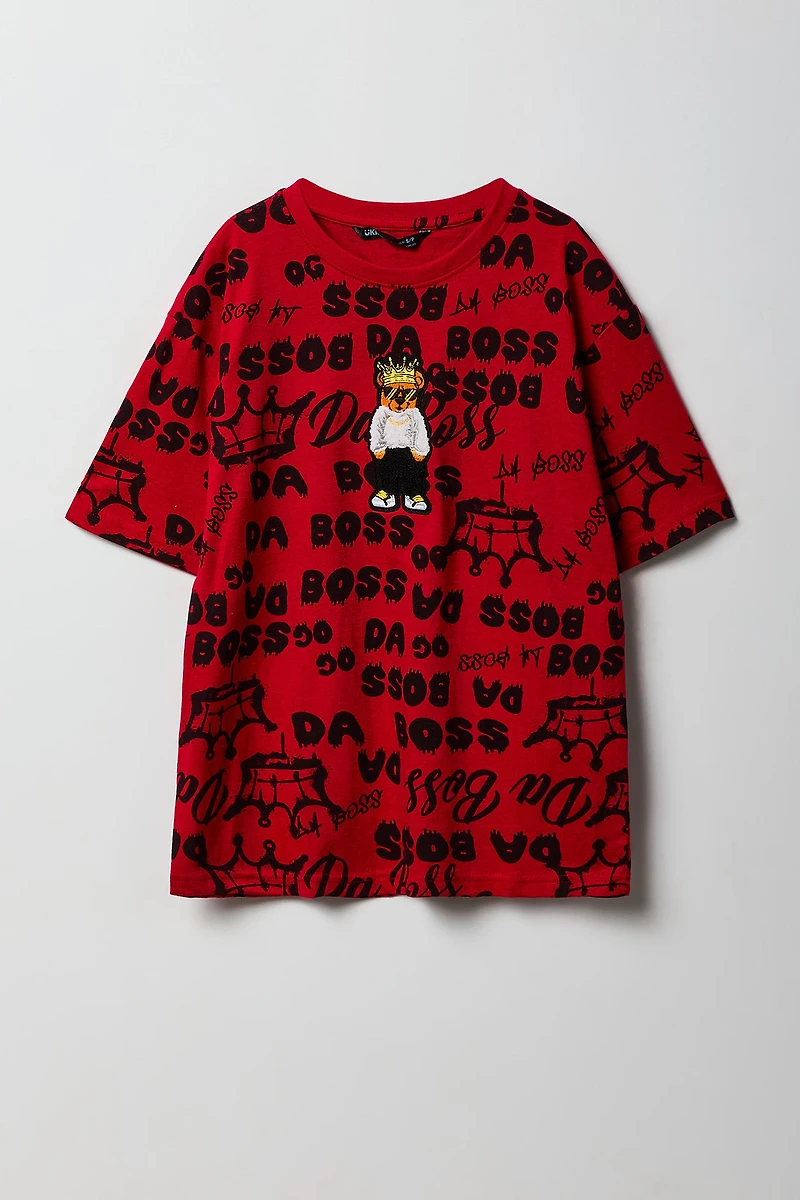 T-shirt avec motif brodé Ours pour garçon