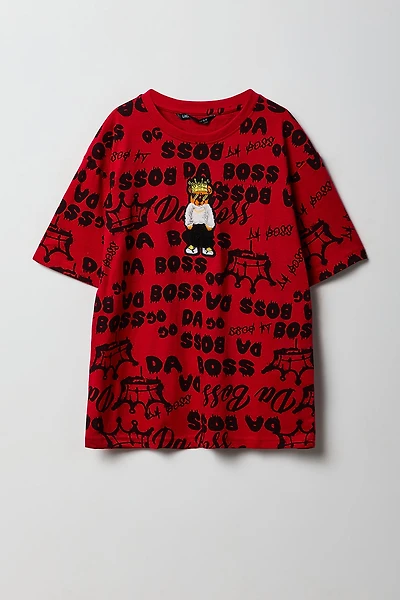 T-shirt avec motif brodé Ours pour garçon