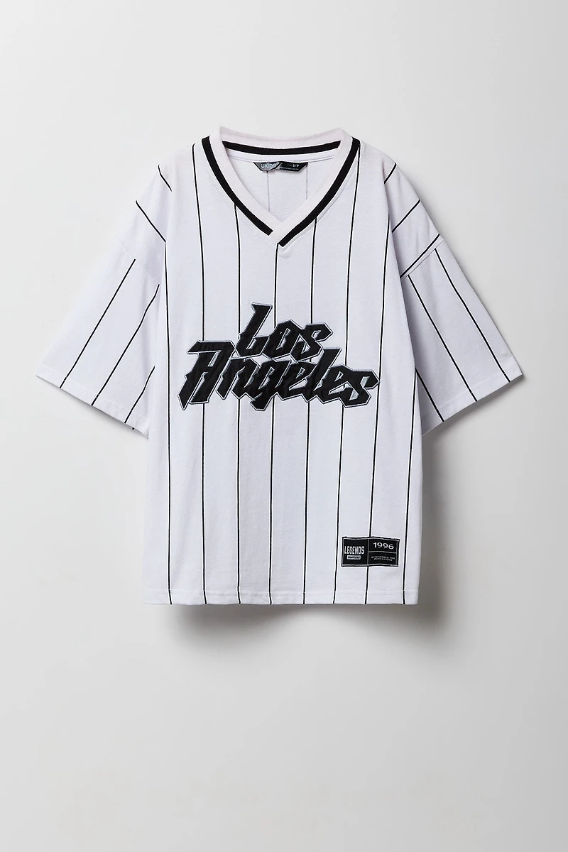 Jersey à broderie en sergé LA pour garçons