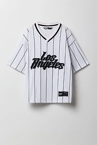Jersey à broderie en sergé LA pour garçons