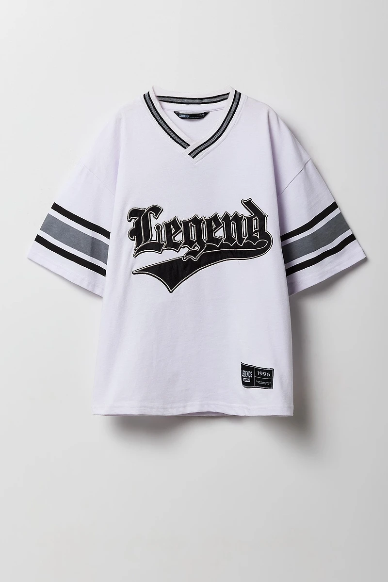 Jersey à broderie en sergé Legend pour garçons