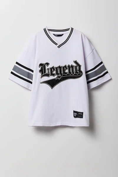 Jersey à broderie en sergé Legend pour garçons