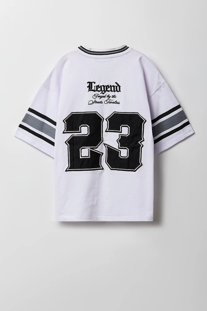 Boys Legend Twill Embroidered Jersey