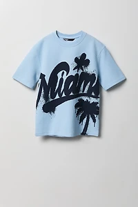 Boys Textured Graphic T-Shirt