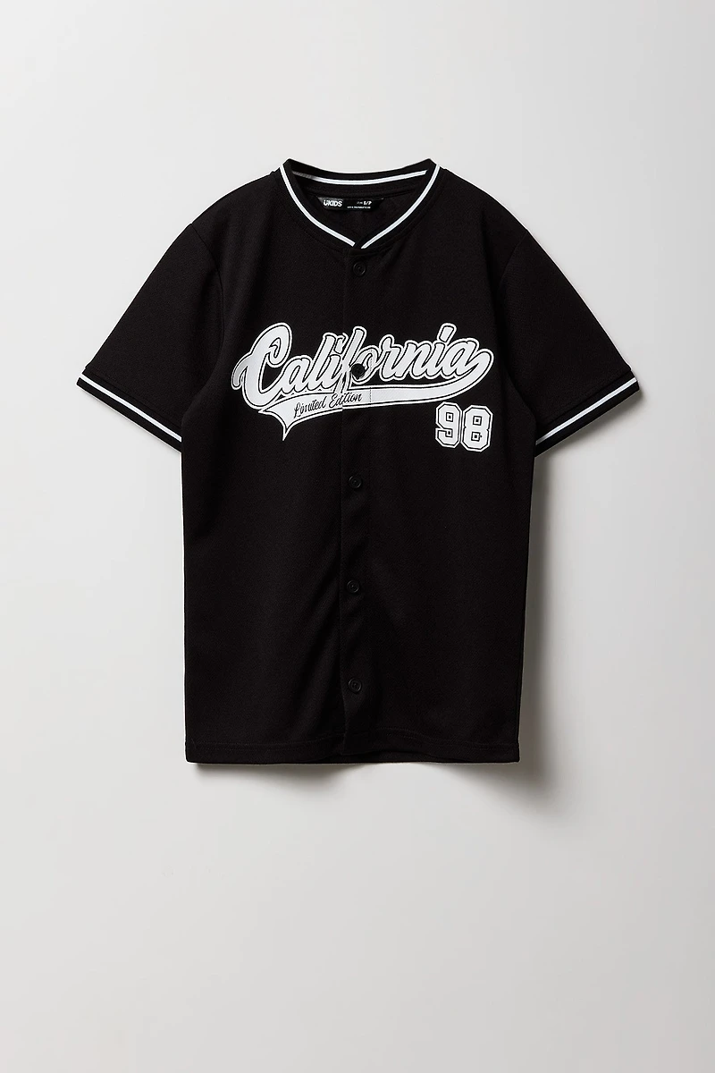 Boys Graphic Mesh Baseball Jersey