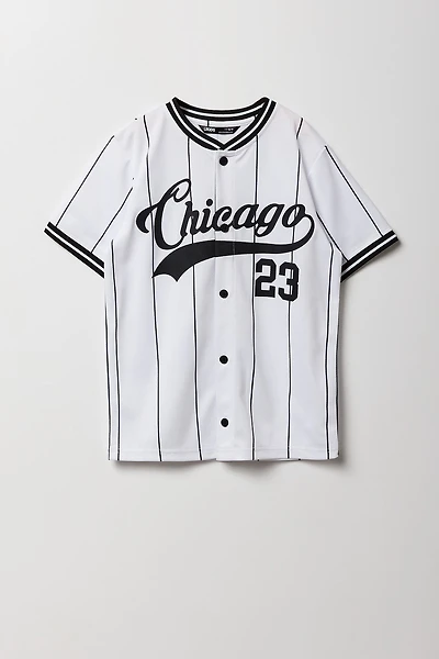 Jersey de baseball en filet imprimé pour garçon