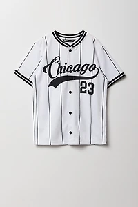 Jersey de baseball en filet imprimé pour garçon