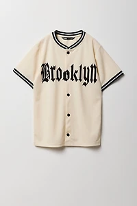 Jersey de baseball en filet imprimé pour garçon