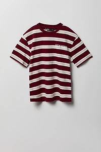T-shirt rayé à imprimé City pour garçon