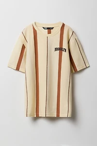 T-shirt rayé à broderie City pour garçons