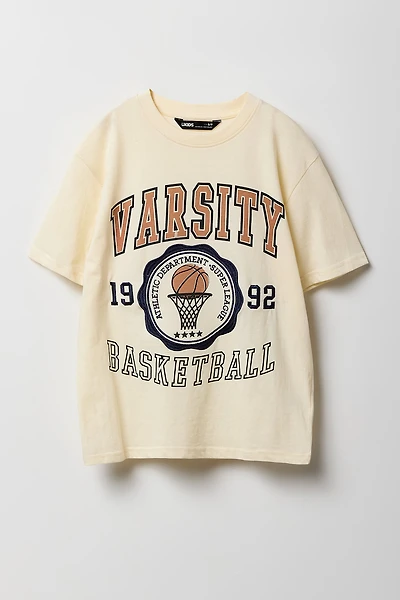 T-shirt à imprimé Varsity Basketball pour garçon