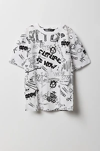 T-shirt à imprimé graffitis pour garçon
