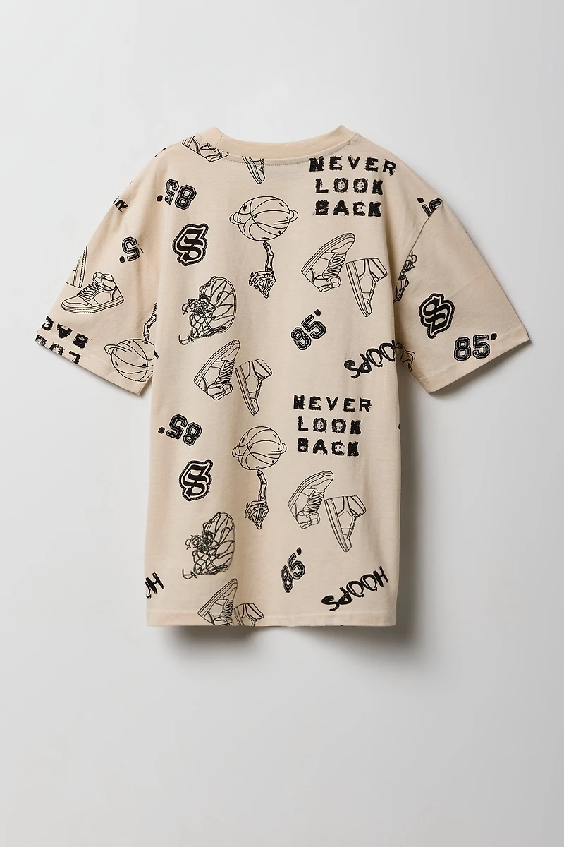 T-shirt à imprimé sports pour garçons