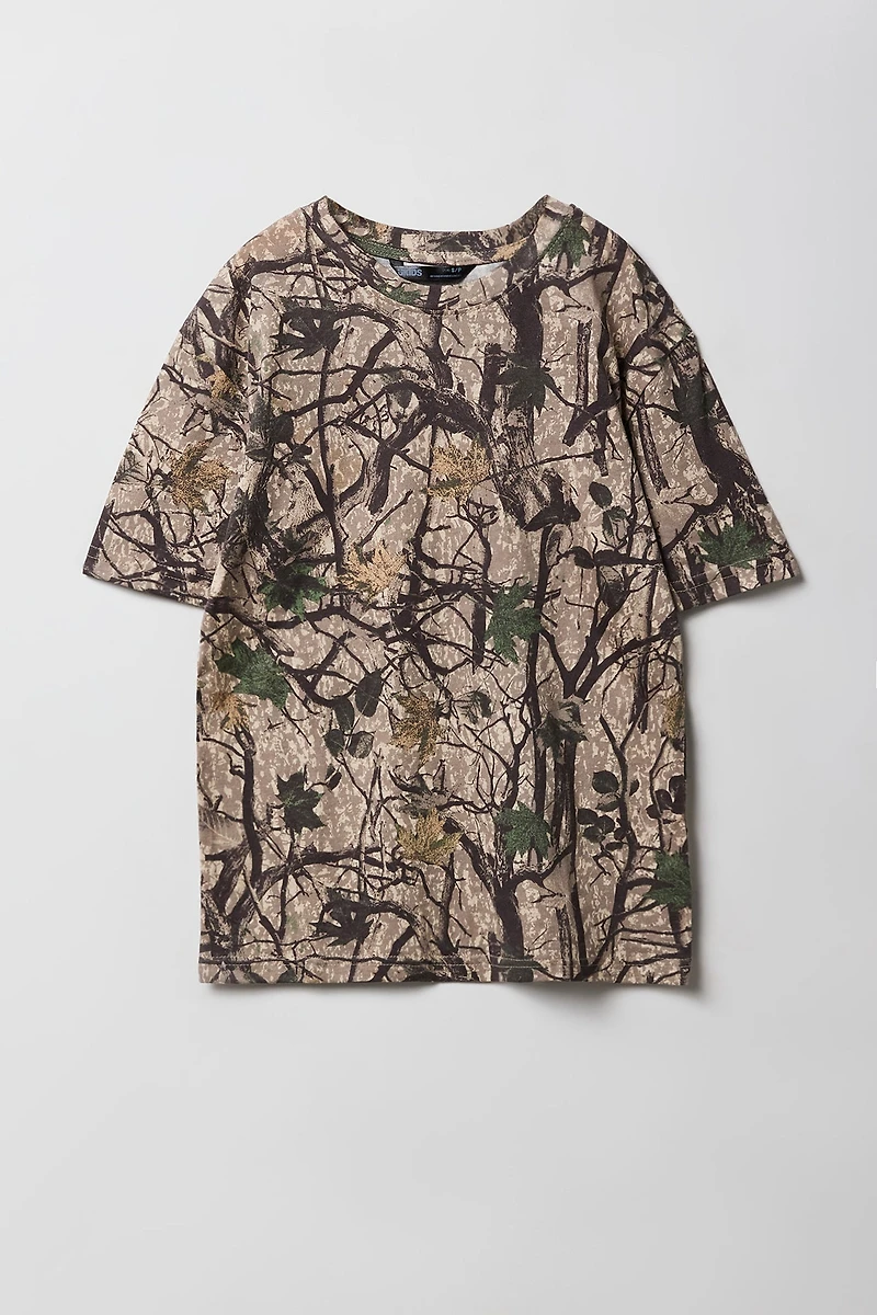 Boys Camo Print T-Shirt