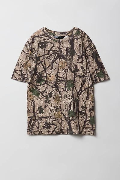 Boys Camo Print T-Shirt