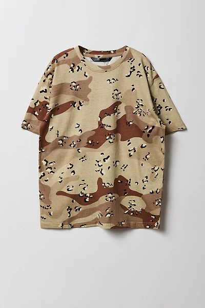 Boys Camo Print T-Shirt