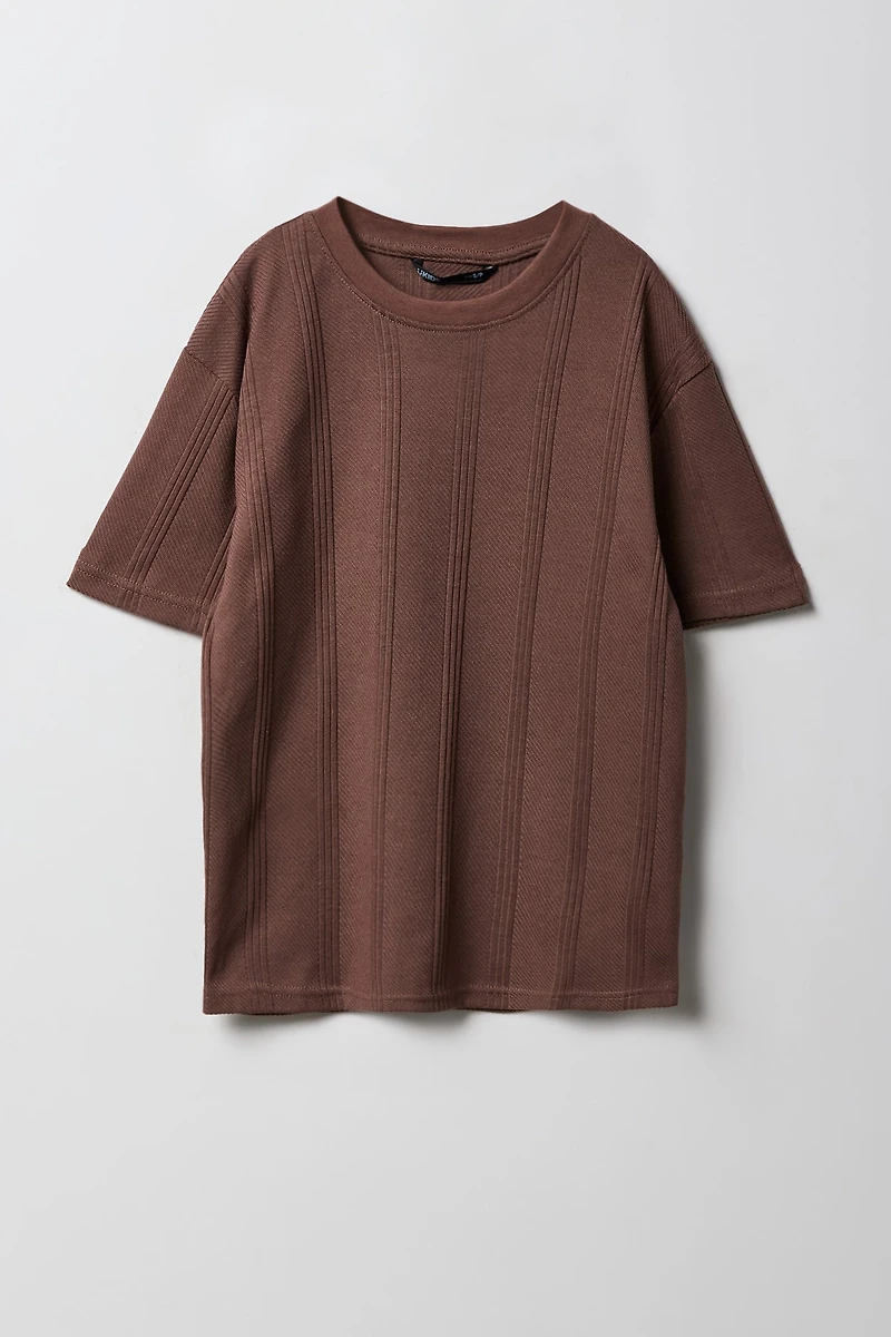 Boys Textured T-Shirt
