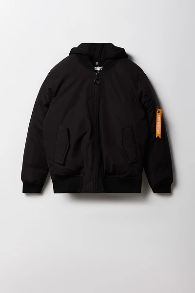 Boys Hooded Flight Jacket