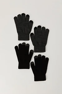 Gants à écran tactile pour enfant (2 paires)