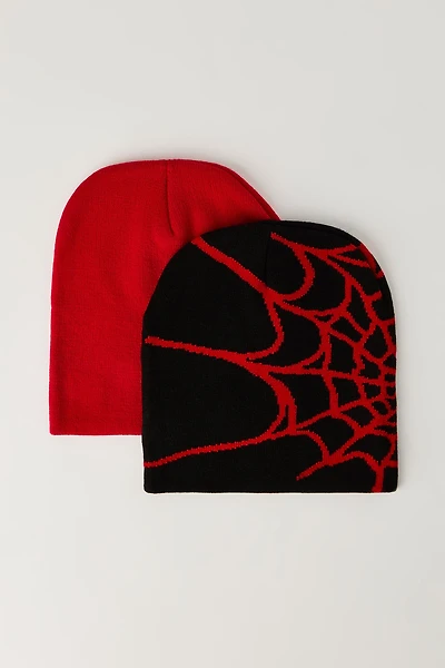 Ensemble de bonnet à imprimé Toile d'araignée pour enfant (paquet de 2)