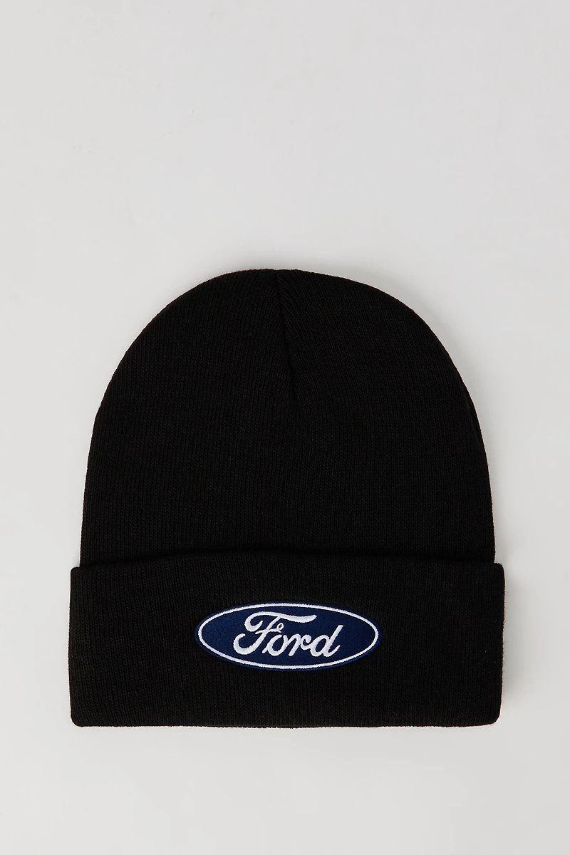 Boys Ford Embroidered Beanie