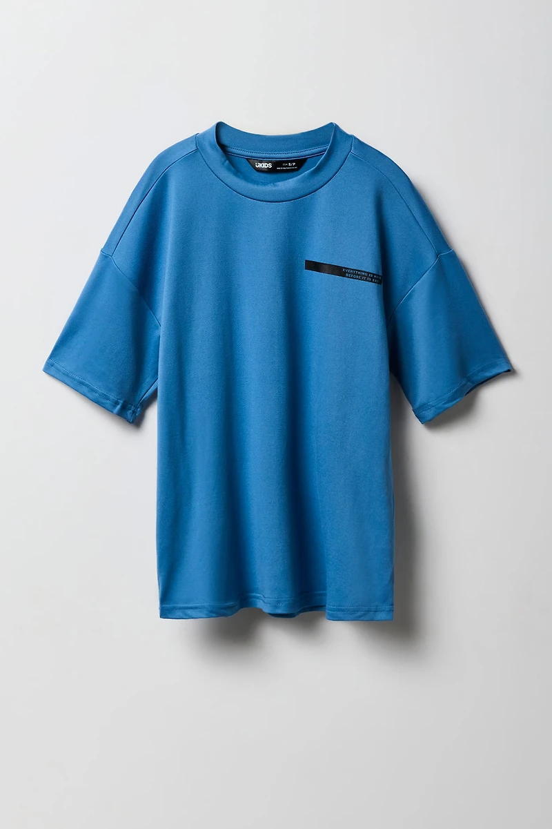 Boys Active Hard Before Easy Graphic T-Shirt