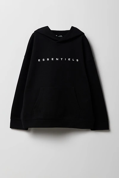 Boys Active Essentiels Graphic Fleece Hoodie