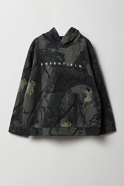 Boys Active Essentiels Graphic Fleece Hoodie