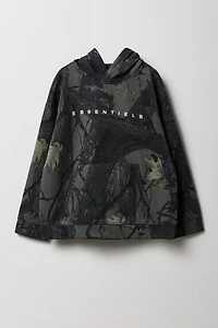 Boys Active Essentiels Graphic Fleece Hoodie