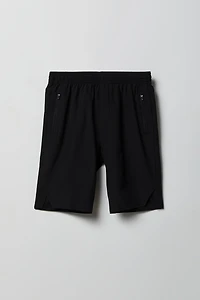 Boys Active Zip Pocket Shorts