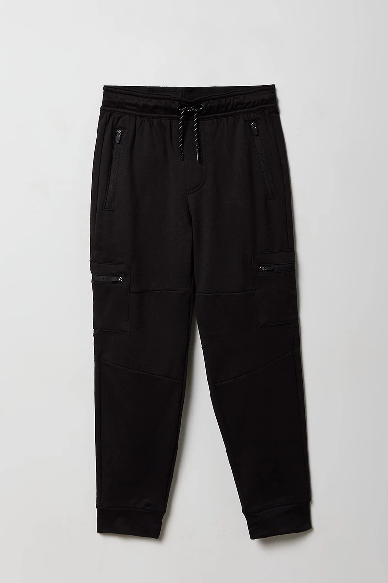 Boys Active Zip Pocket Cargo Jogger