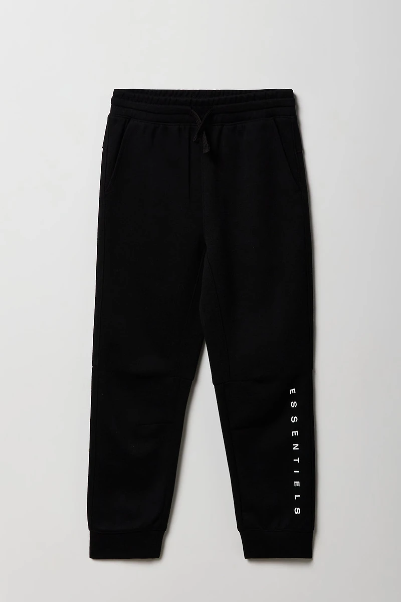 Boys Active Essentials Graphic Fleece Jogger