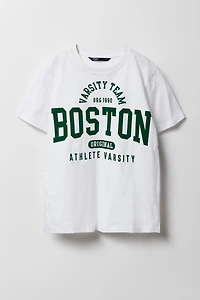 T-shirt à imprimé Boston Varsity Team pour garçon