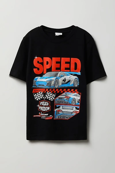 Boys Racing Graphic T-Shirt