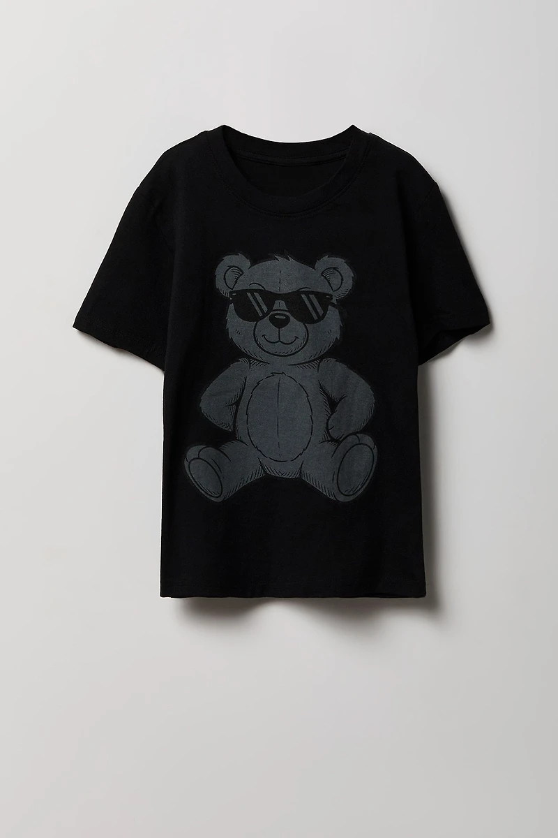 T-shirt à imprimé d'ours pour enfants