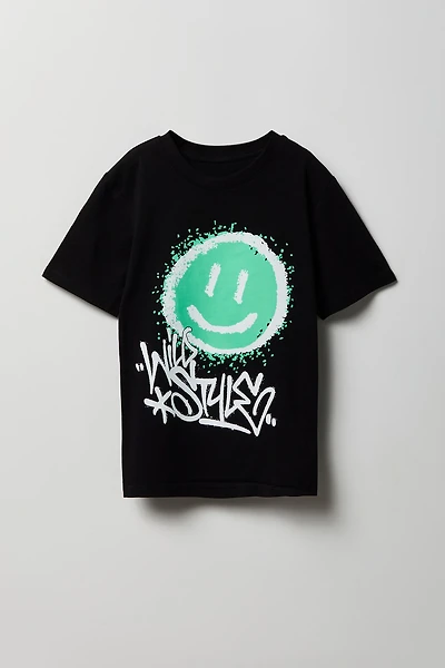 Kids Smiley Graphic T-Shirt