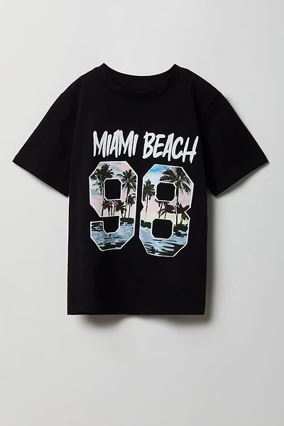 Kids Palm Tree Graphic T-Shirt
