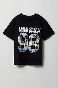 Kids Palm Tree Graphic T-Shirt