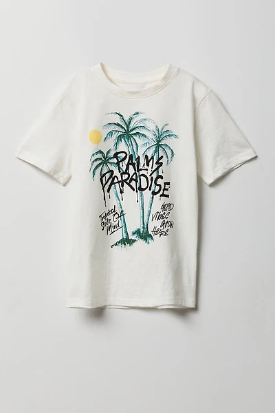 T-shirt à imprimé palmier pour enfants