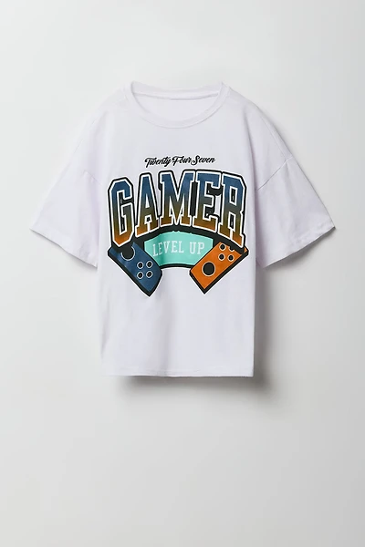 T-shirt à imprimé Gamer pour enfants
