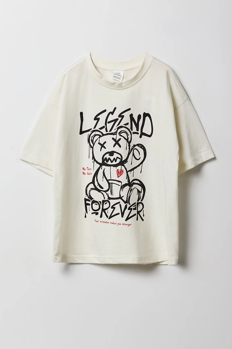 T-shirt à imprimé Legend Forever pour garçon